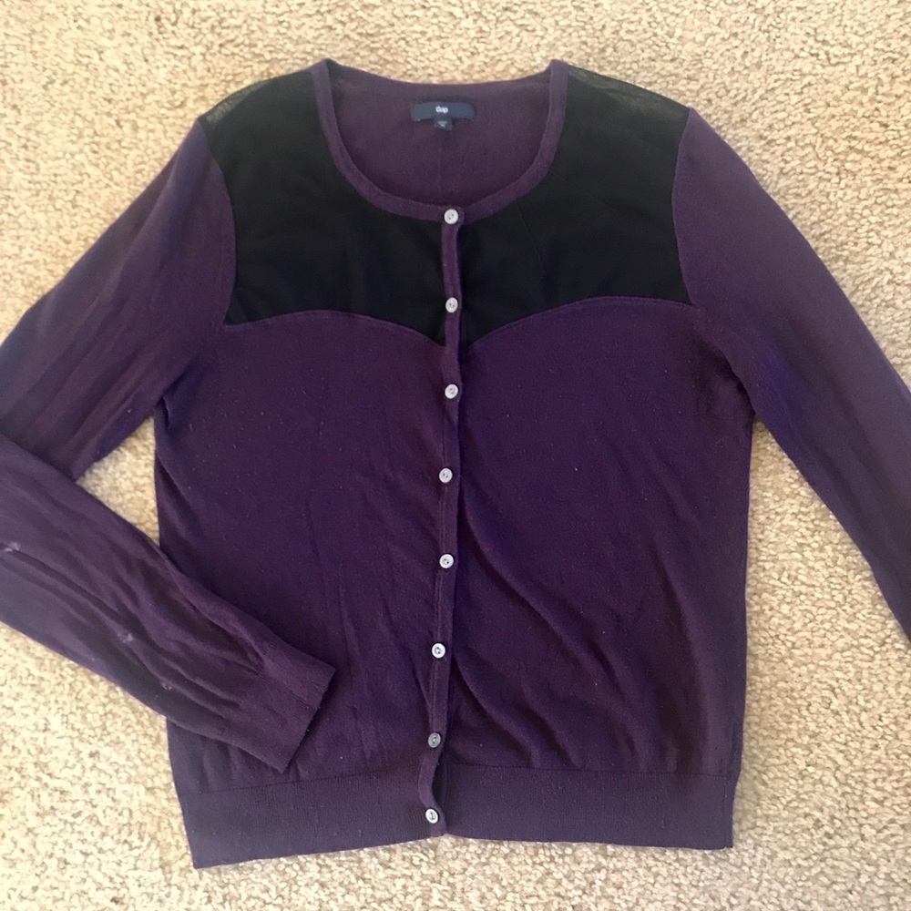 GAP Purple Cardigan